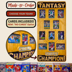 Fantasy Baseball Trading Card Championship Frame.