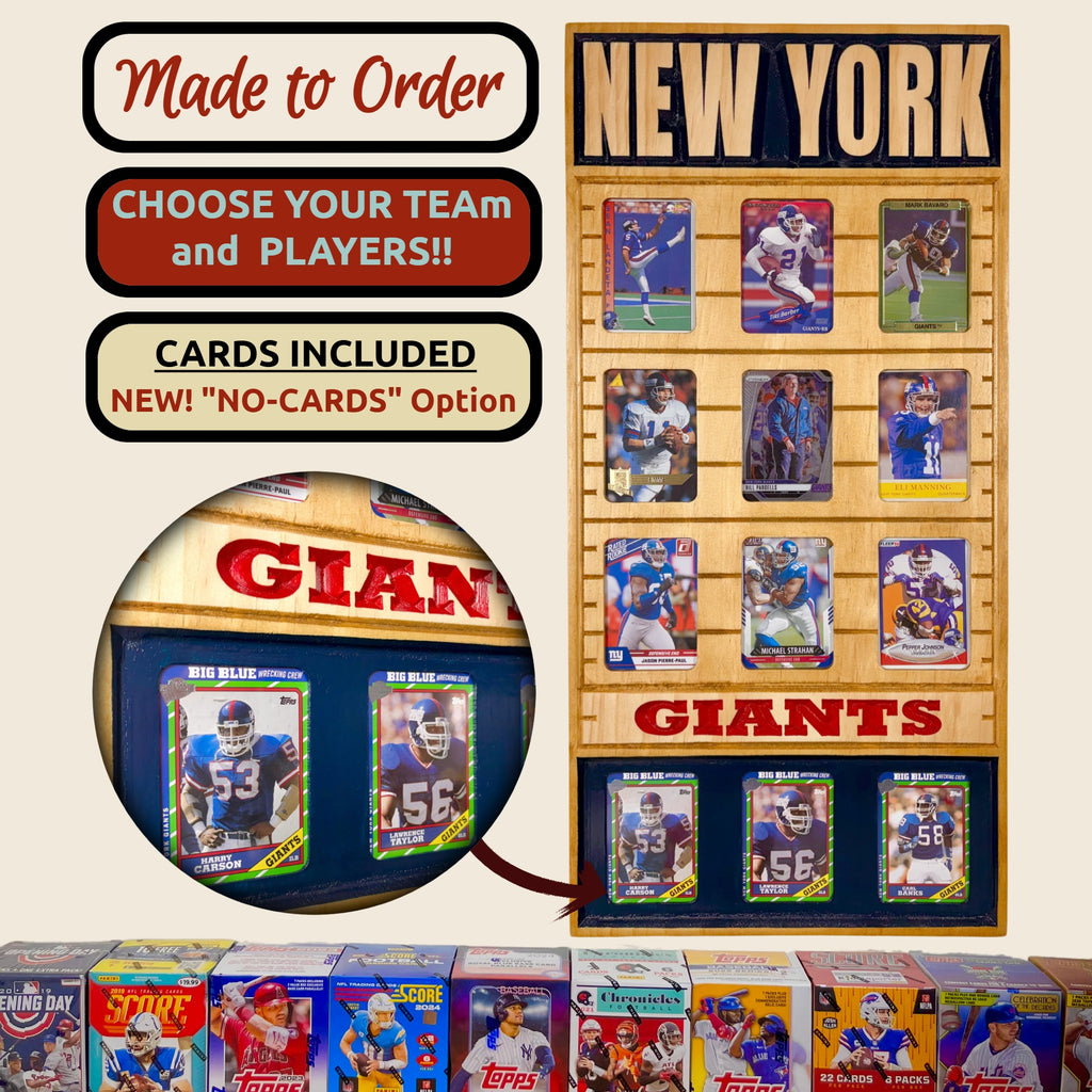 Football Team Trading Card Frame.