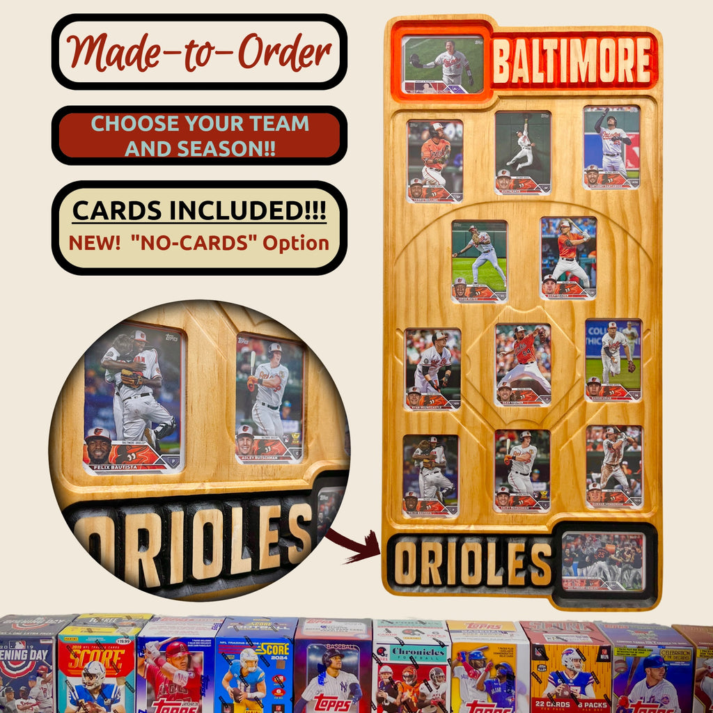 MLB Baseball Trading Card Team Frame.