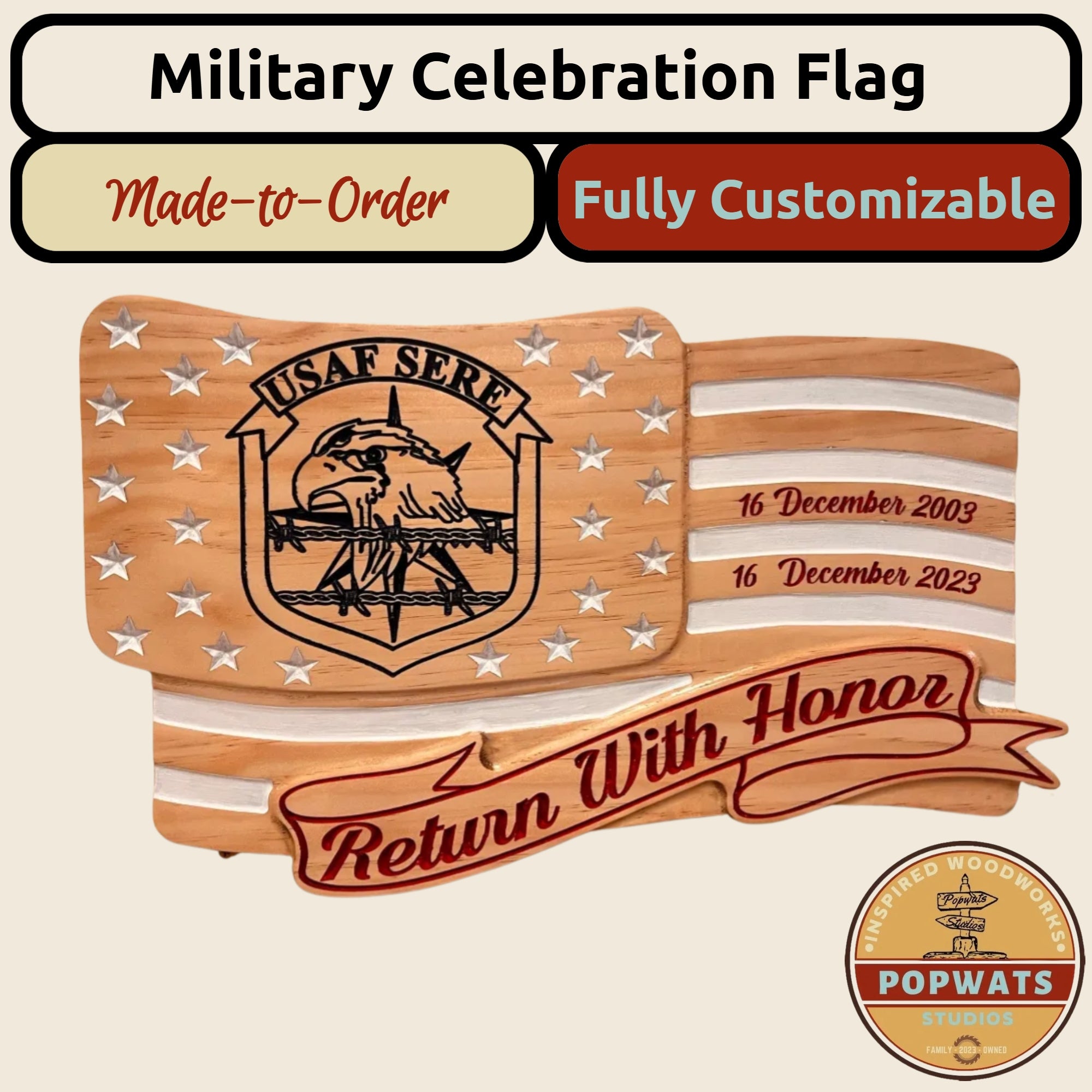 Military Celebration Plaque