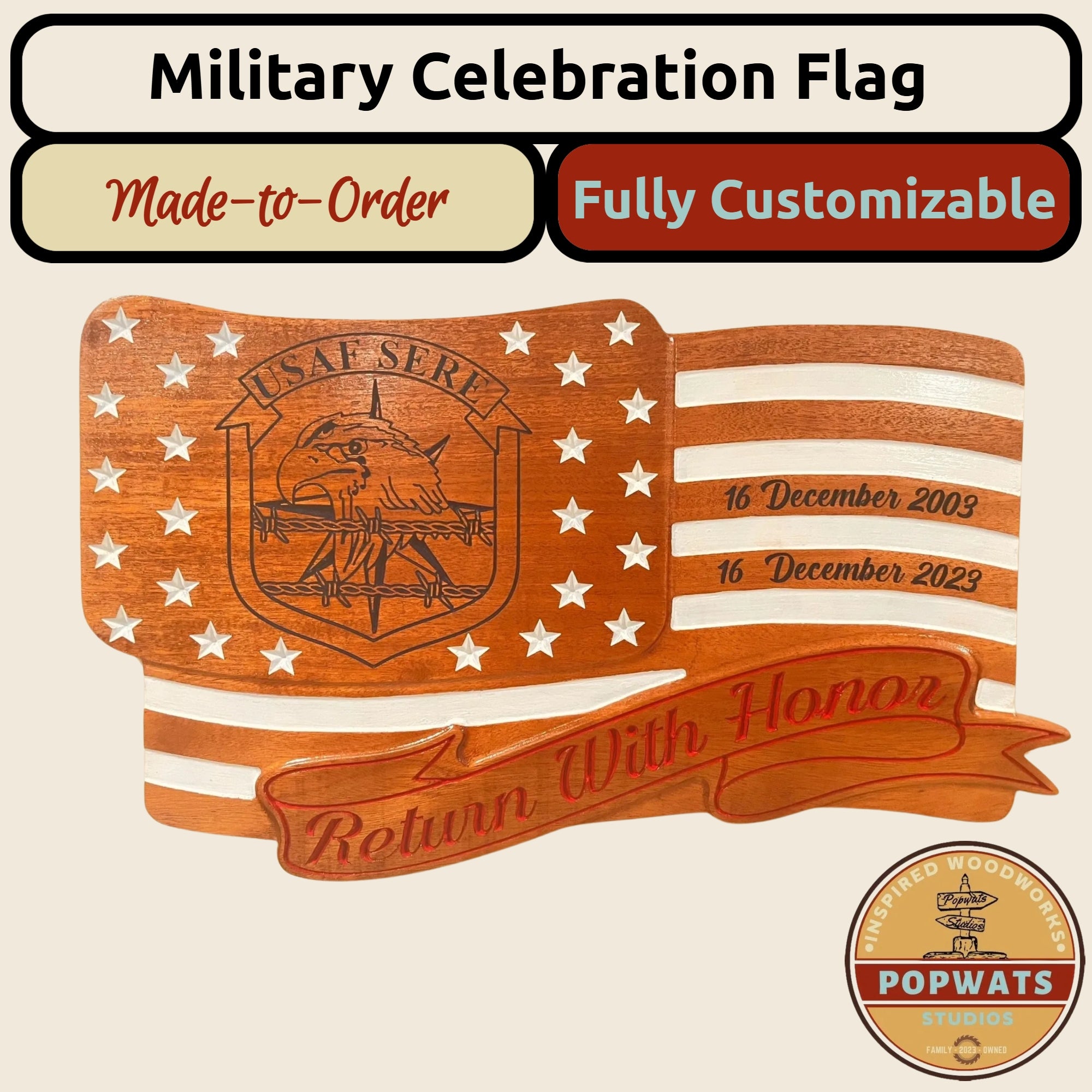 Military Celebration Plaque