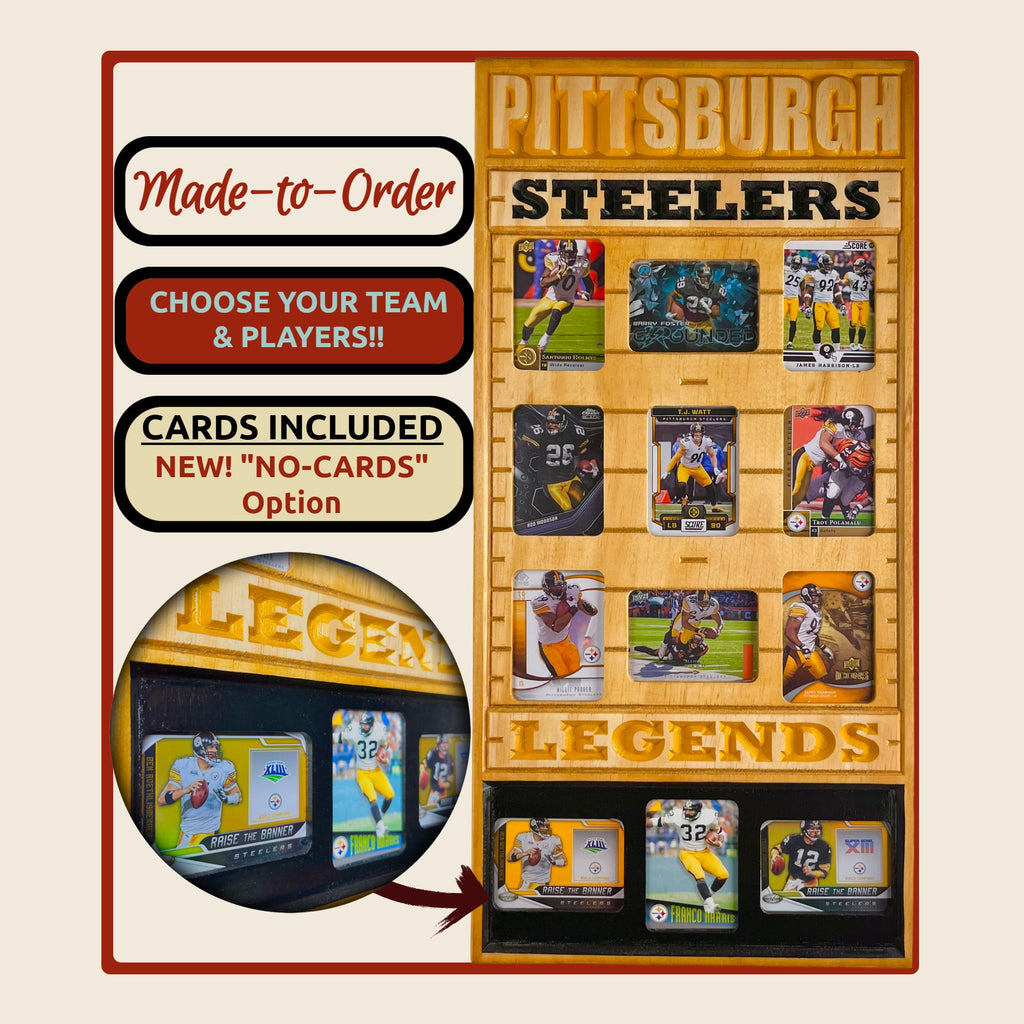 Football Legends and Superstars Trading Card Team Frame.