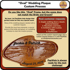 Wedding Plaque - Oval