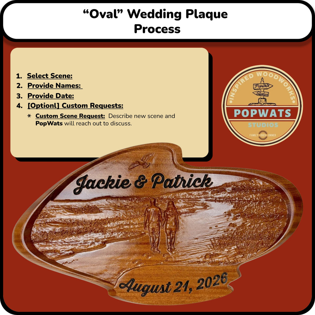 Wedding Plaque - Oval